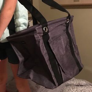 Thirty One Small Utility Tote Gray